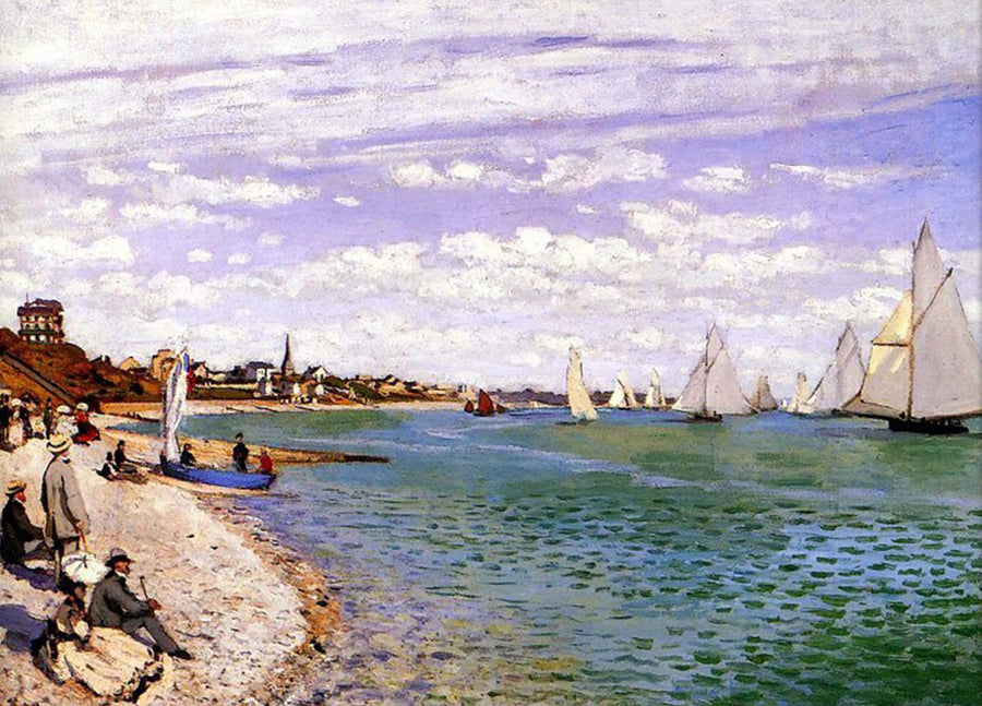 The Regattas at Sainte-Adresse - Claude Monet