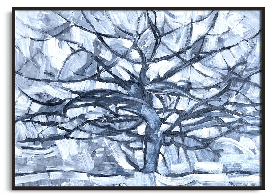 Silberner Baum - Piet Mondrian