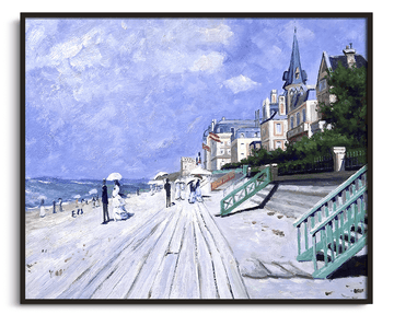The Boardwalk at Trouville - Claude Monet