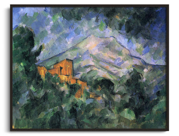 Sainte-Victoire mountain and black castle - Paul Cézanne
