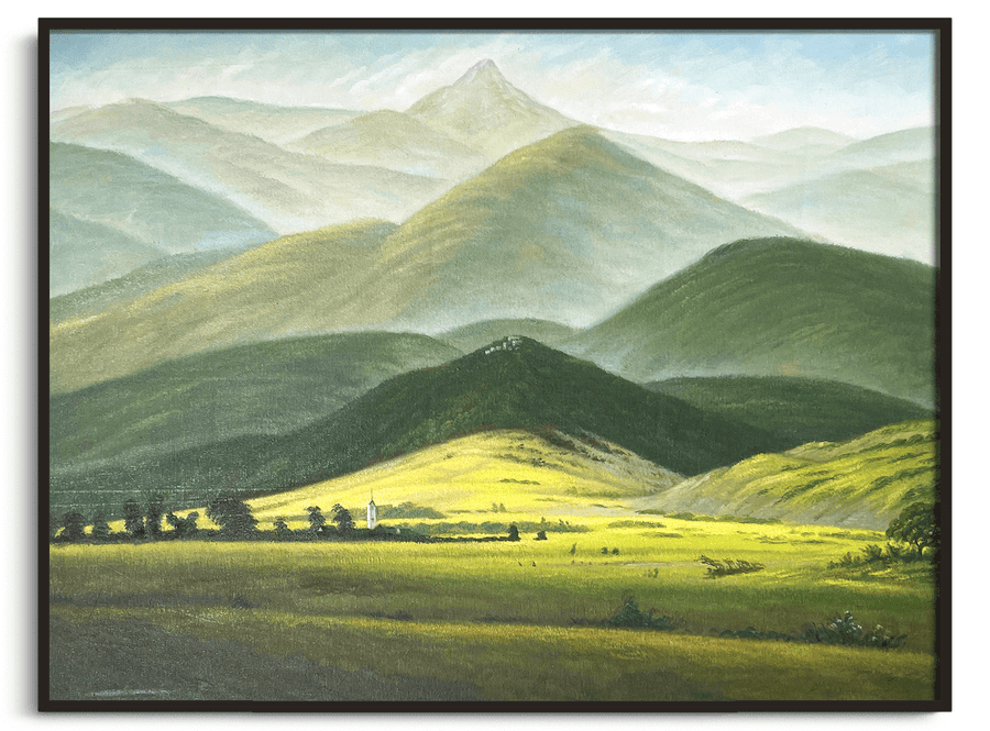 Landschaft im Riesengebirge - Caspar David Friedrich