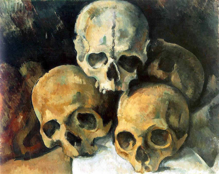 Pyramide de crânes - Paul Cézanne