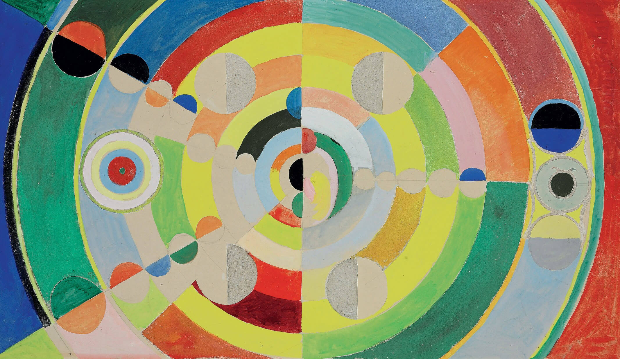 Reproduction de Reliefdisques de Robert Delaunay Galerie MontBlanc