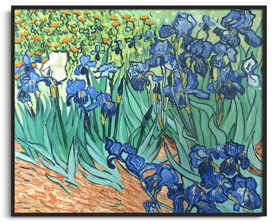 Reproduction of Irises by Vincent Van Gogh – Galerie Mont-Blanc