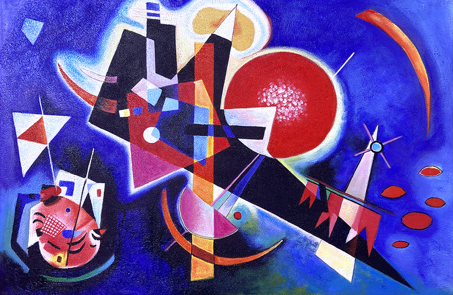 Reproduction of In the Blue by Vassily Kandinsky – Galerie Mont-Blanc Reproduction of In the Blue by Vassily Kandinsky – Galerie Mont-Blanc