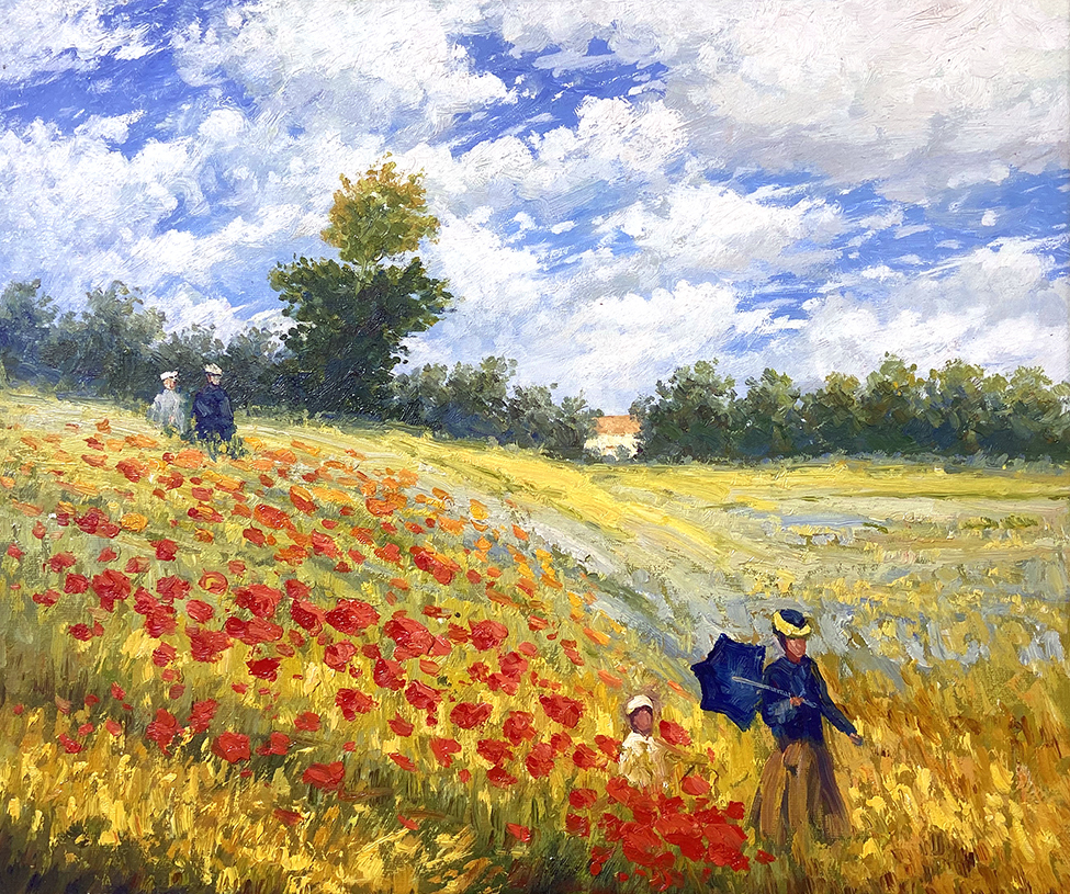 Reproduction of Claude Monet's Poppy Field – Galerie Mont-Blanc