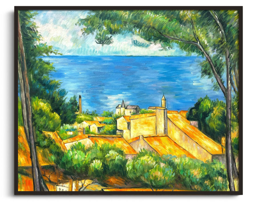 L'Estaque with red roofs – Paul Cézanne